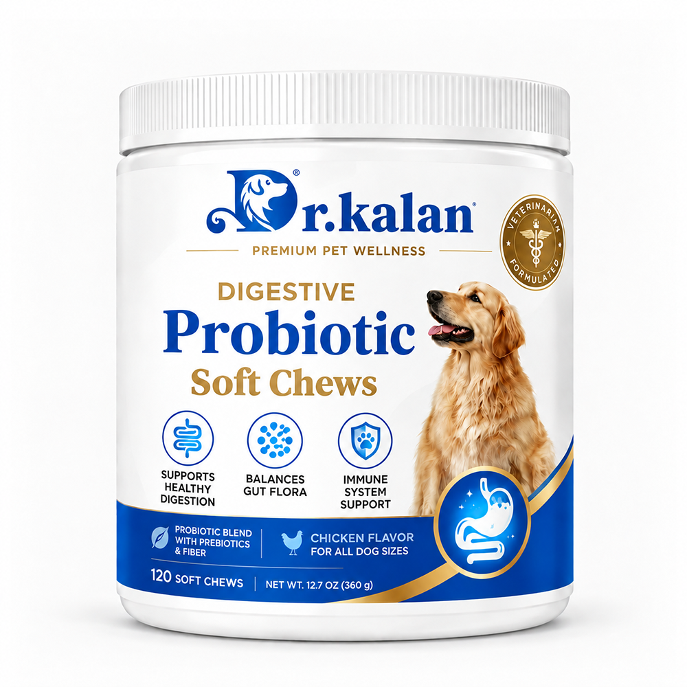 Dr. Kalan Probiotic Soft Chews for Dogs & Cats – Digestive & Gut Health Support