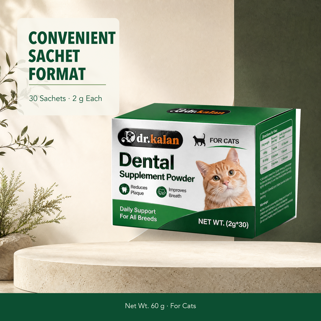 Dr. Kalan Dental Supplement Powder for Cats, 30 Sachets × 2 g