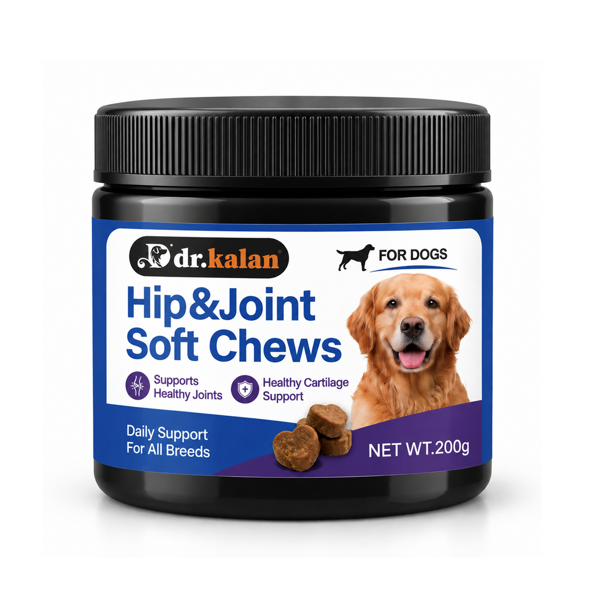 Dr. Kalan Hip & Joint Soft Chews for Dogs, 200 g