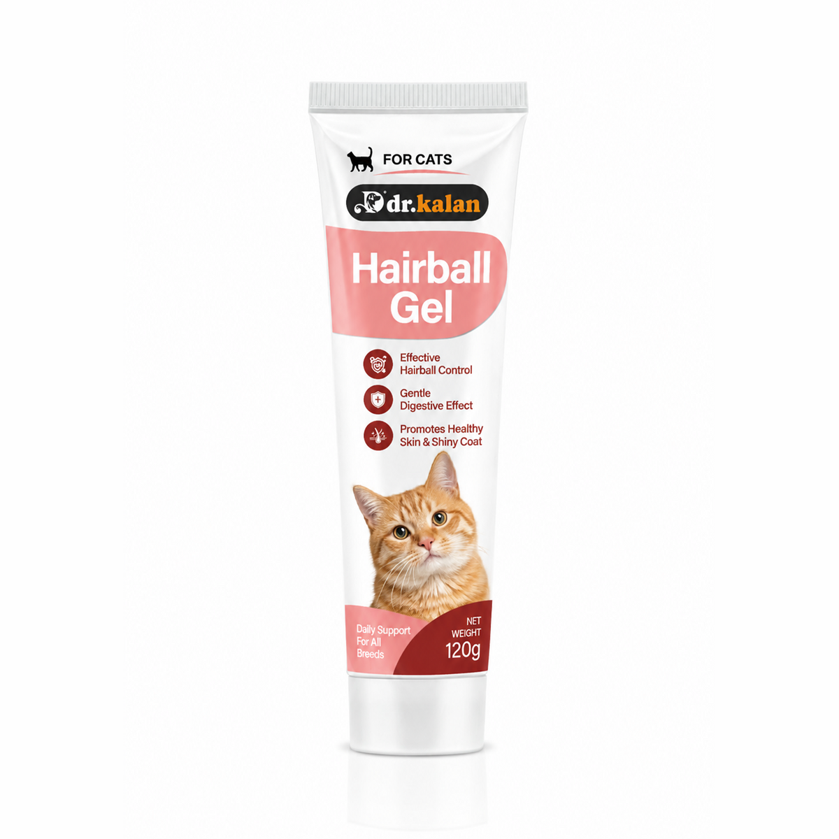 Dr. Kalan Hairball Relief Gel for Cats, 120 g Tube