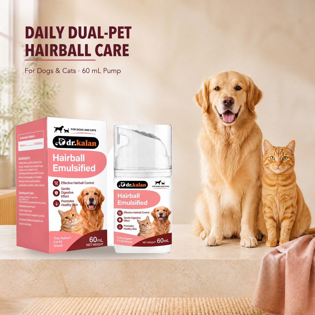 Dr. Kalan Hairball Emulsified Liquid for Dogs & Cats, 60 mL Metered Pump Bottle