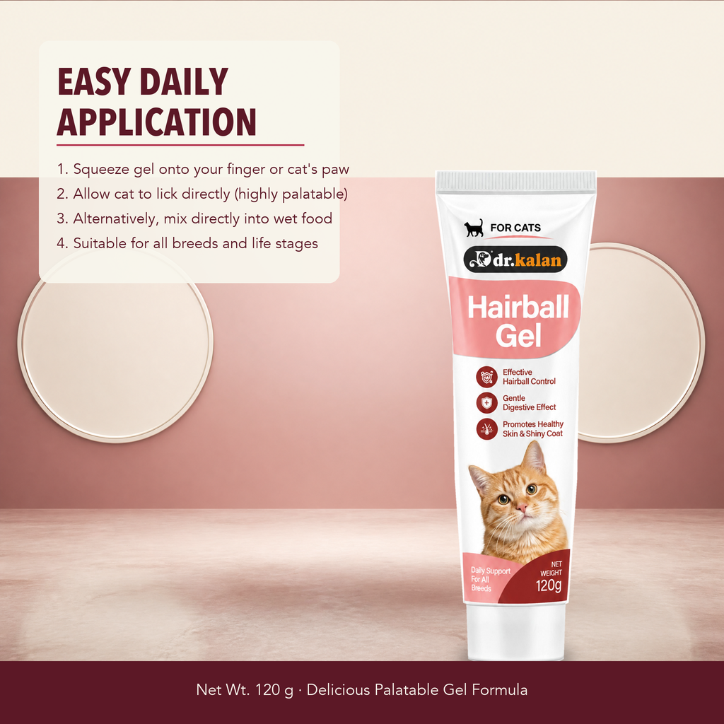 Dr. Kalan Hairball Relief Gel for Cats, 120 g Tube