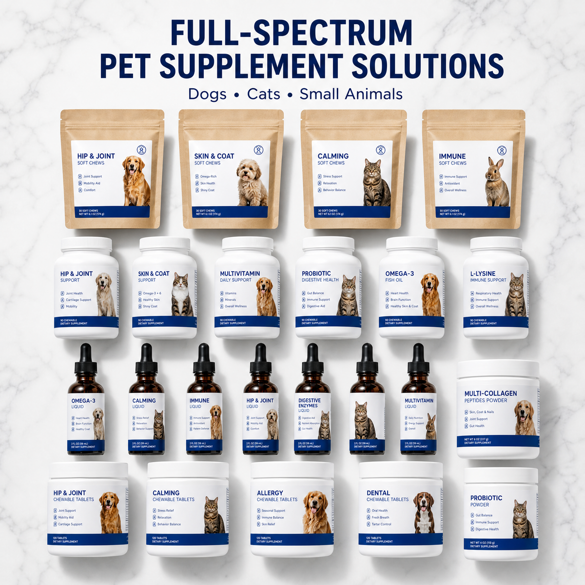 Hip & Joint Soft Chews for Dogs & Cats | Dr. Kalan