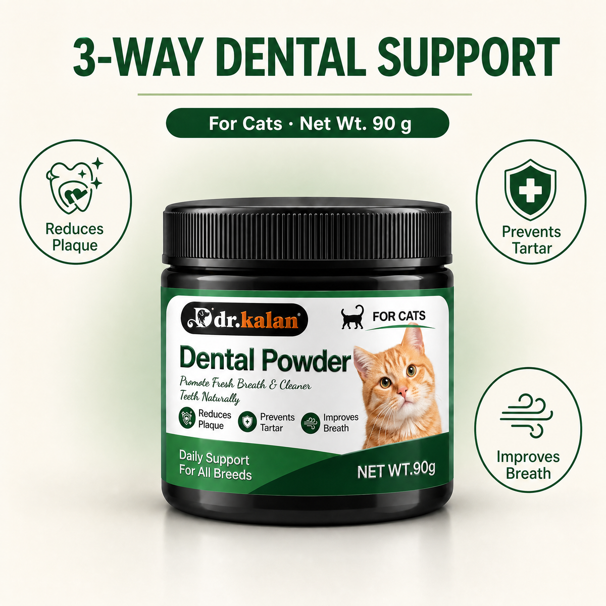 Dr. Kalan Dental Powder for Cats, 90 g