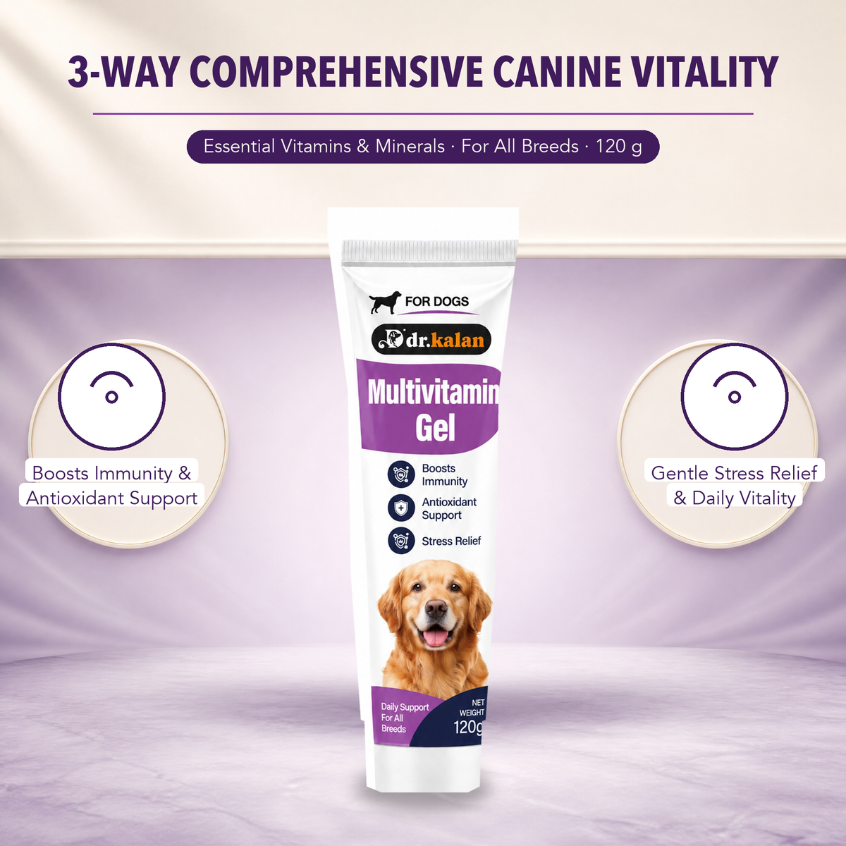 Dr. Kalan Multivitamin Gel for Dogs, 120 g Tube